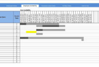 Gantt Chart In Excel 2010 Template Sample Templates With Regard To Project Management Gantt Chart Template