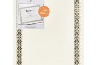Gartner Studios 36004 S Gold Foil Certificate Within Throughout New Gartner Certificate Templates