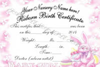 Girl Birth Certificate Template Calep.midnightpig.co Regarding Stunning Girl Birth Certificate Template