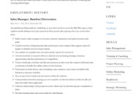 Guide: Small Business Sales Manager Resume [X12] Sample Within Business Management Resume Template