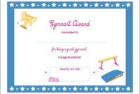 Gymnastics Certificate Template Douglasbaseball For No Certificate Templates Could Be Found