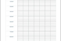 Hourly Printable Calendar Excel | Example Calendar Printable With Regard To Hourly Agenda Template