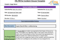 Incident Report Template Itil (6) Templates Example Pertaining To Awesome It Incident Management Template
