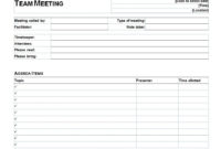 Informal Meeting Agenda Template | Informal Meeting Agenda Pertaining To Fun Meeting Agenda Template