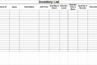 Inventory Management Excel Templates — Db Excel With Regard To Stock Management Template