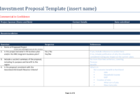 Investment Proposal Template Download Printable Pdf For Investor Proposal Template