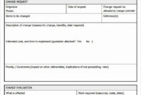 It Project Request Form Template Inspirational Sample With Change Management Request Template