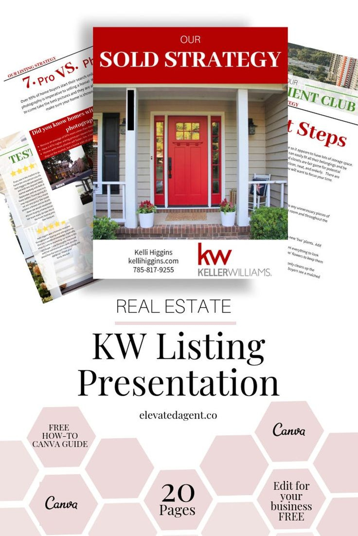 Listing Presentation Packet Keller Williams Kw Real In Real Estate Listing Presentation Template
