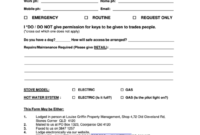 Maintenance Request Form Louise Griffin Property Intended For New Property Management Work Order Template