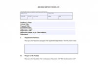 New Position Proposal Template Inside New Position Proposal Template
