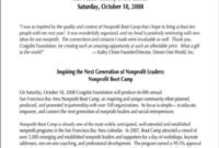Non Profit Proposal Template Examples Intended For Fresh Non Profit Proposal Template