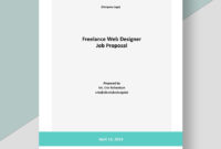 One Page Freelance Web Designer Proposal Template [Free Regarding One Page Proposal Template