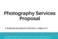 Photography Services Proposal Template Rfply With Awesome Photography Proposal Template