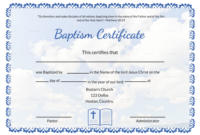 Pin On Certificate Template Regarding Fascinating Roman Catholic Baptism Certificate Template
