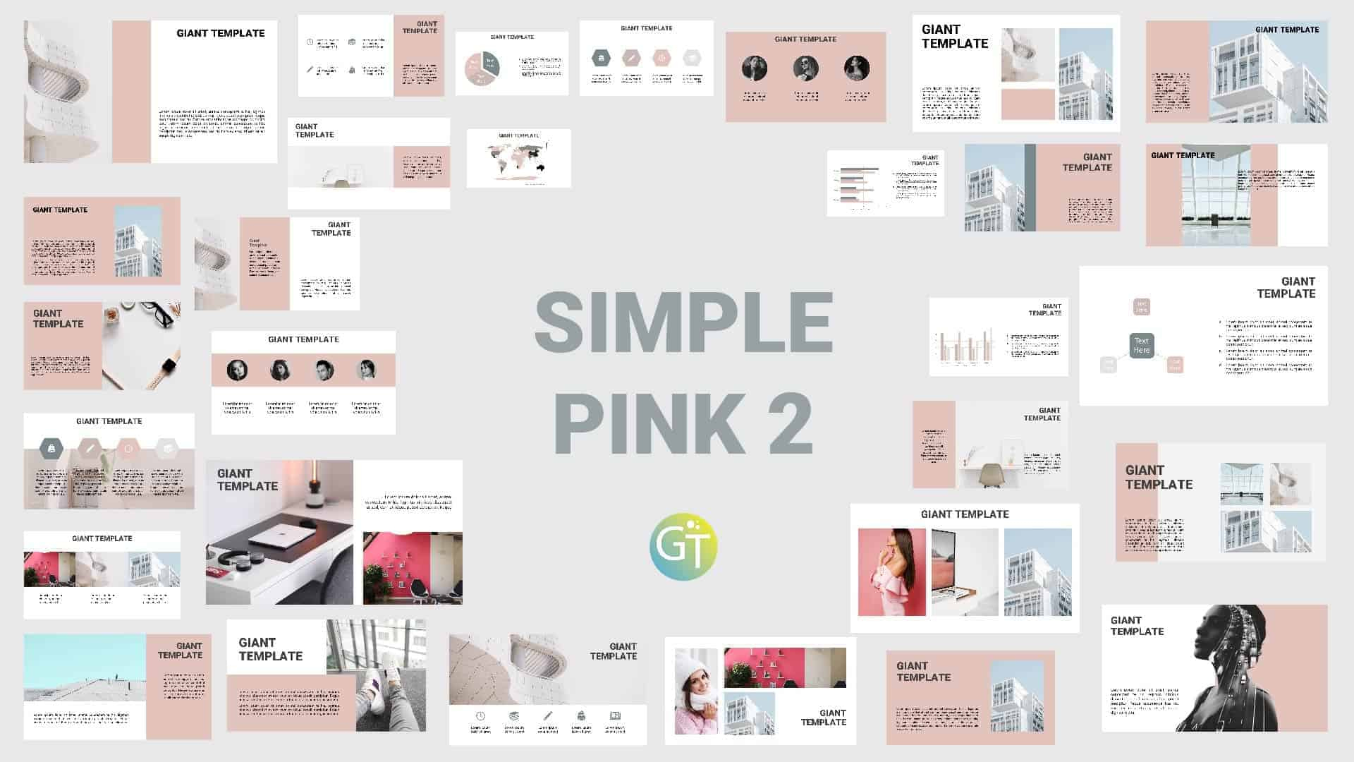 Pink Free Powerpoint Template 50 Slide Free Intended For Professional Free Powerpoint Presentation Templates Downloads