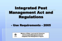 Ppt Integrated Pest Management Act And Regulations Use Regarding Integrated Pest Management Plan Template
