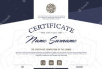 Premium Vector | Certificate Template With Clean And Throughout Qualification Certificate Template