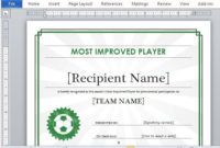Printable Sports Certificate Template For Word For Word Inside Simple Sports Day Certificate Templates Free
