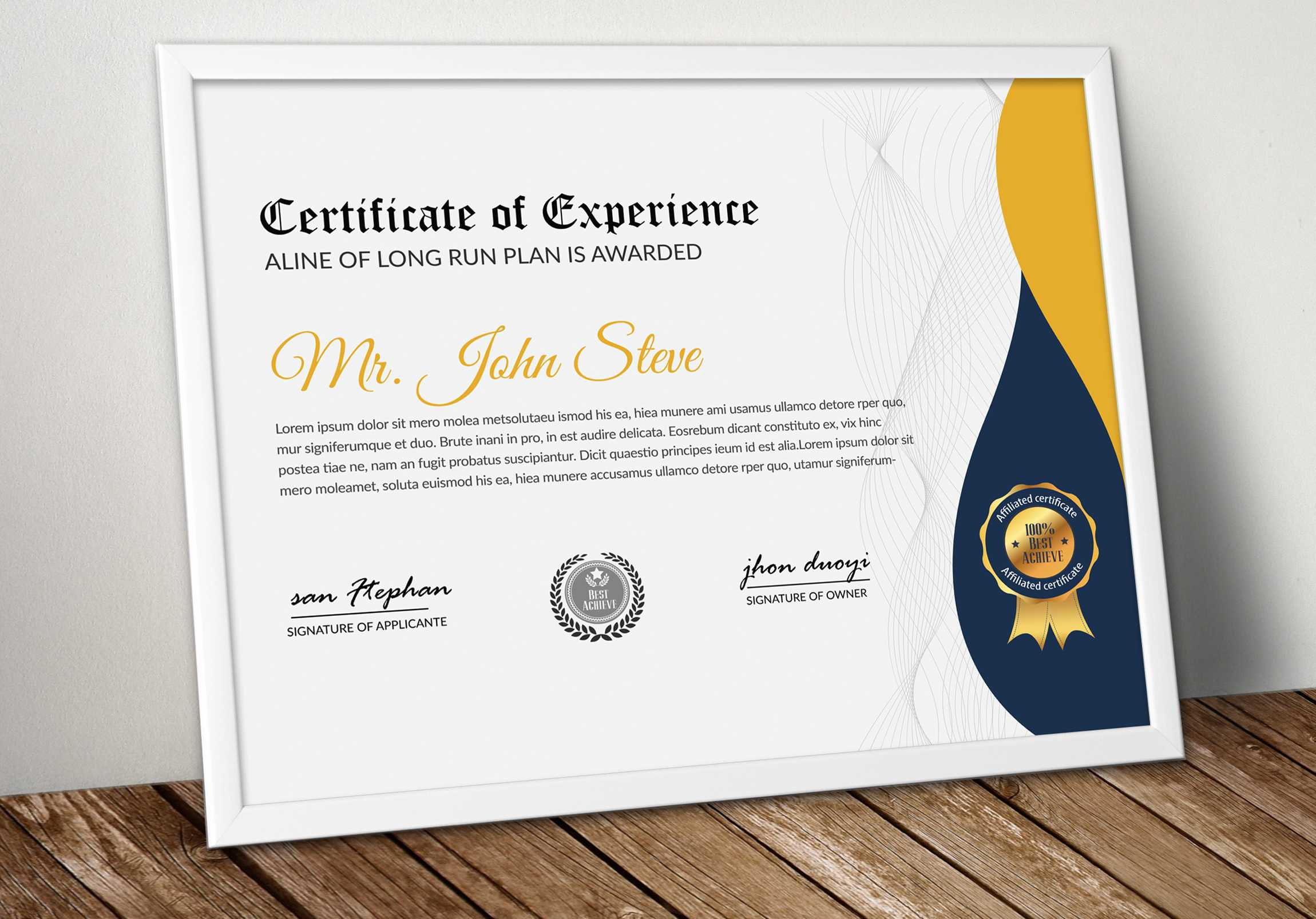 Professional Certificate Templates For Word Sample For Professional Certificate Templates For Word