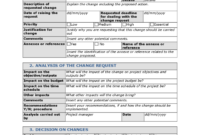 Project Change Request Sample Free Download With Regard To Change Management Request Form Template