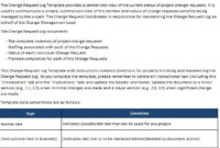 Project Change Request Template | Change Request Pertaining To Fresh Change Management Request Template