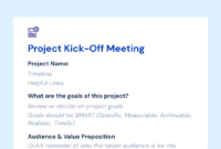 Project Kick Off Meeting Agenda Template Word / Google Doc Intended For Kick Off Meeting Agenda Template