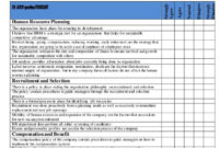 Project Management Checklist Template Google Search With Regard To Human Resources Risk Management Template