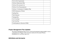Project Management Plan Template In Word And Pdf Formats With Document Management Proposal Template