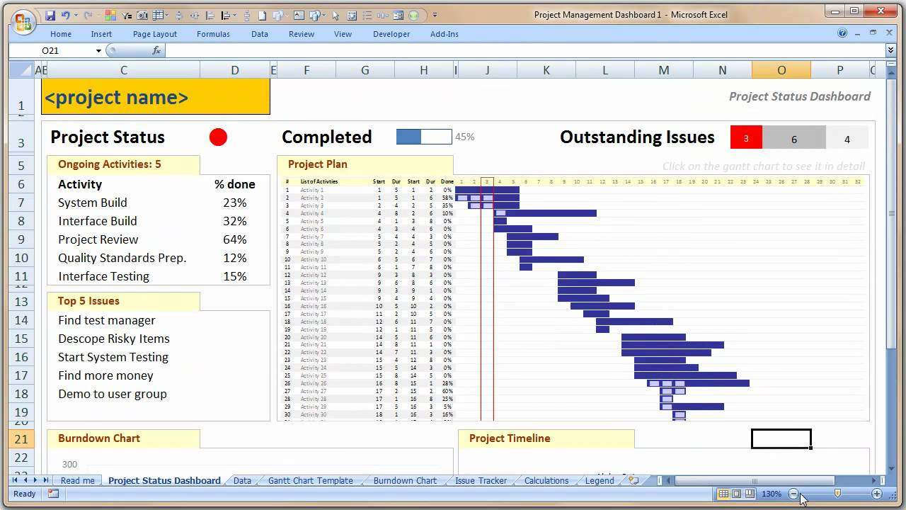 Project Management Templates Free Download — Db Excel Throughout Sales Project Management Template