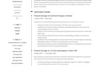 Property Manager Resume &amp;amp; Writing Guide | +18 Templates | 2020 With Management Position Resume Template