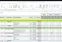 Resource Planning Template Excel Pertaining To Engineering Project Management Template