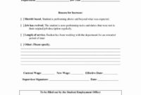 Salary Change Form New Wage Agreement Template Detail How In Salary Proposal Template