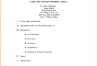 Sample 62 Free Printable Nonprofit Board Meeting Agenda Throughout Board Meeting Agenda Template Non Profit