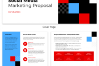 Sample Checkered Social Media Marketing Proposal Template Within Social Media Management Proposal Template
