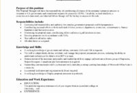 Sample Job Proposal Template In 2020 | Proposal Templates Intended For New Position Proposal Template
