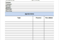 Simple Meeting Agenda Template Doc Kanza Throughout Simple Agenda Template