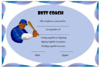 Softball Coach1 Certificate | Certificate Templates In Best Softball Certificate Templates Free