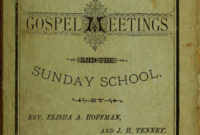 Spiritual Songs For Gospel Meetings And The Sunday School Within Sunday School Meeting Agenda
