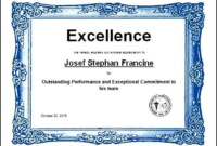 Sports Excellence Award Certificate Template In Word Pertaining To Scholarship Certificate Template Word