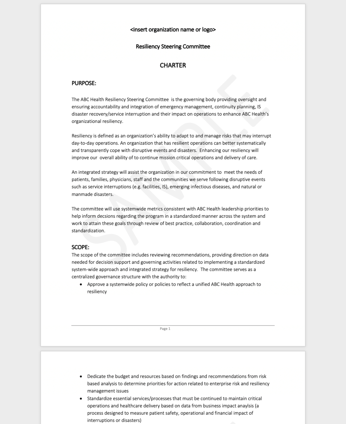 Spotlight On Free Resource | Steering Committee Charter With Awesome It Steering Committee Agenda Template