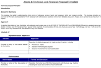 Technical And Financial Proposal Template Download For Fantastic Technology Proposal Template