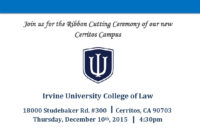 The Ribbon Cutting Ceremony Of Our New Cerritos Campus In Ribbon Cutting Ceremony Agenda