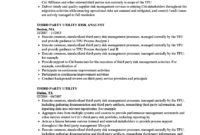 Third Party Utility Resume Samples | Velvet Jobs Intended For Amazing Third Party Management Policy Template