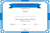 Volunteer Certificate Templates 10+ Best Designs Free With Regard To Fresh Volunteer Certificate Templates