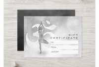 Yoga Instructor Gift Certificate Tree Pose Om Sign Pertaining To Top Yoga Gift Certificate Template Free