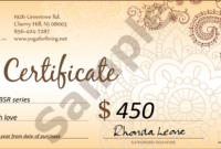 Yogaforliving: Gift Certifcates From Yoga For Living Throughout Yoga Gift Certificate Template Free