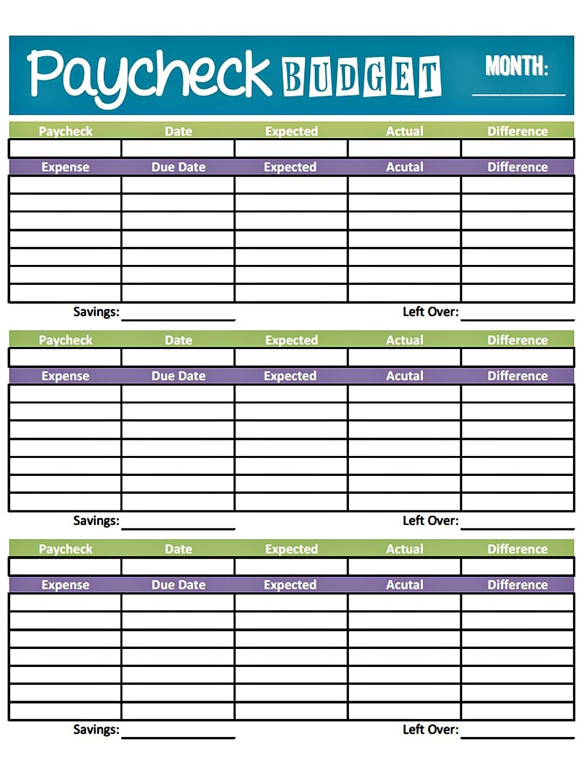 013 Printable Monthly Budget Template Free Best Of Blank with regard to Awesome Household Budget Planner Template