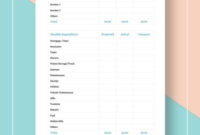 12+ Household Budget Templates – Google Docs, Word, Google regarding Does Google Sheets Have A Budget Template
