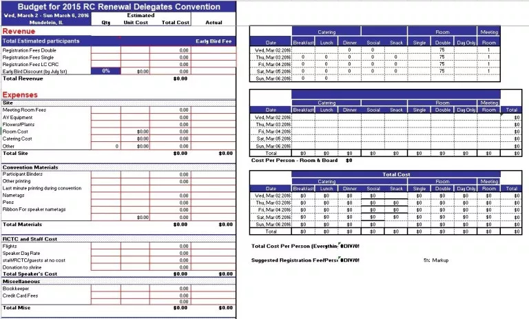 15+ Free Event Budget Templates - Ms Office Documents with regard to Stunning Couple Budget Planner Template