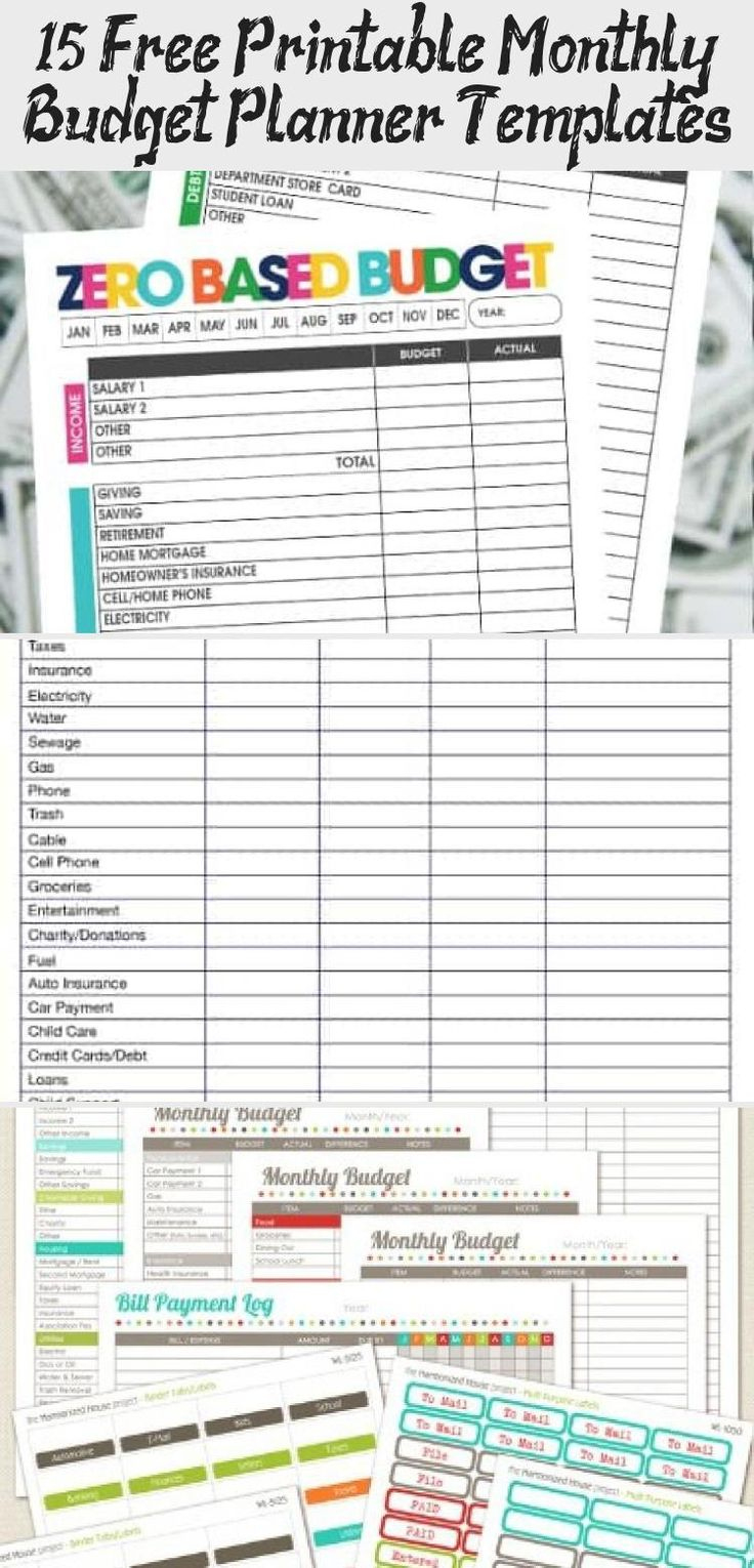 15+ Free Printable Monthly Budget Planner Templates ~ If pertaining to Simple Budget Planner Template Uk